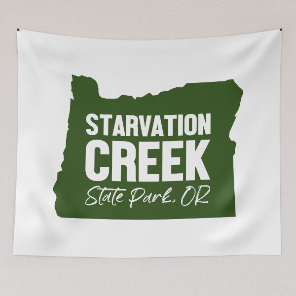 Item preview, Starvation Creek State Park Oregon Map designed and sold by bivenart.