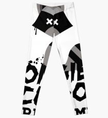 Funny Cute Distressed Zombie Raccoons Are Coming Pun Sayings Leggings