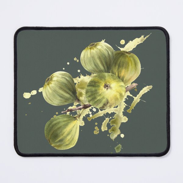 Item preview, Ripe green fig fruit sticker hand-drawn watercolor illustrations  designed and sold by BartolArt.