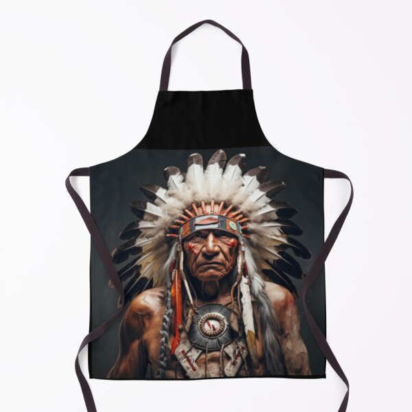 Item preview, Male Native American tribal chief with feather headdress and face paint designed and sold by cristina1001.