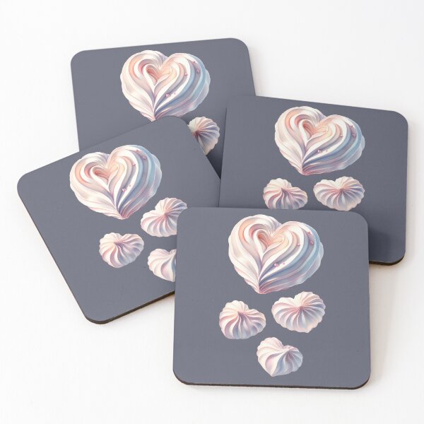 Item preview, Heart-shape Meringue cookie for wedding, Valentine's Day, lovers designed and sold by digidecalden.
