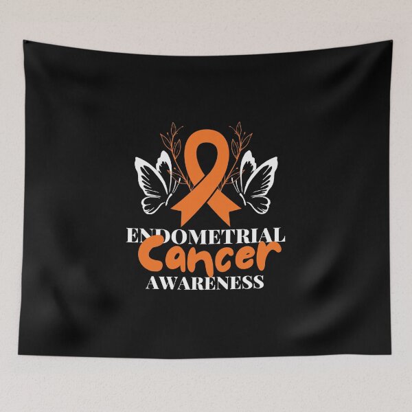 Item preview, Endometrial Cancer Awarness Orange Ribbon  designed and sold by CyberArtistOne.