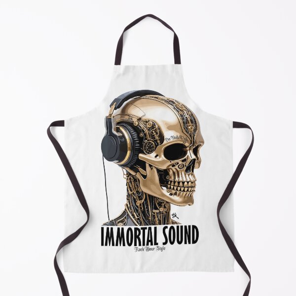 Item preview, Immortal Sound - The Skull Club, skull, skull, headphones designed and sold by HIGUMAX.