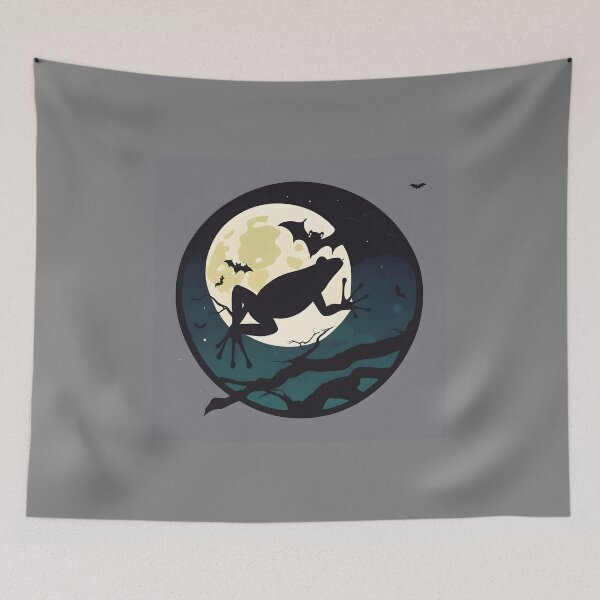 Item preview, Frog in the moonlight designed and sold by Planetporridge.