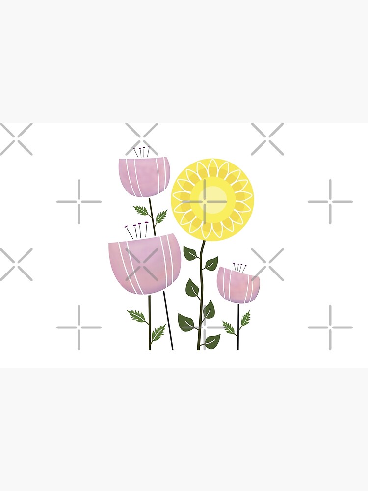 Thumbnail 6 of 6, Bath Mat, Mid Mod Flower Design designed and sold by CarlaBaremb.