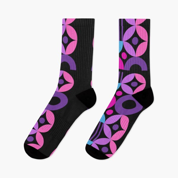 Item preview, A Touch of Geometric Mashup Purples Pinks Pattern designed and sold by LLdreams.