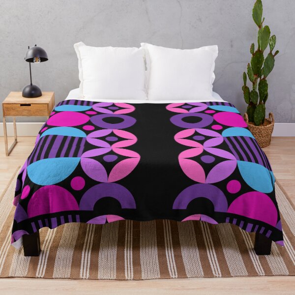 Item preview, A Touch of Geometric Mashup Purples Pinks Pattern designed and sold by LLdreams.