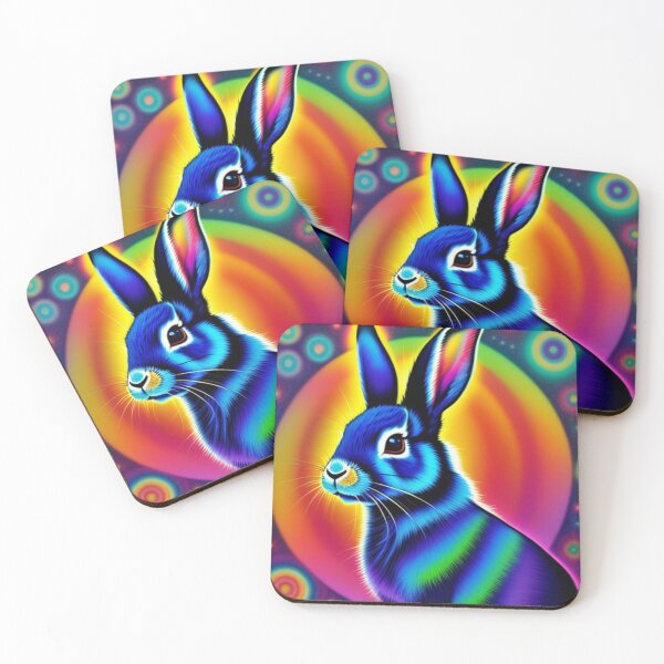 Item preview, Trippy rabbits designed and sold by Flowerslaps.