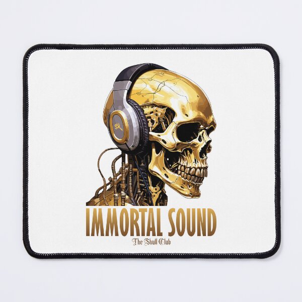 Item preview, Immortal Sound - The Skull Club, skull, skull, headphones designed and sold by HIGUMAX.