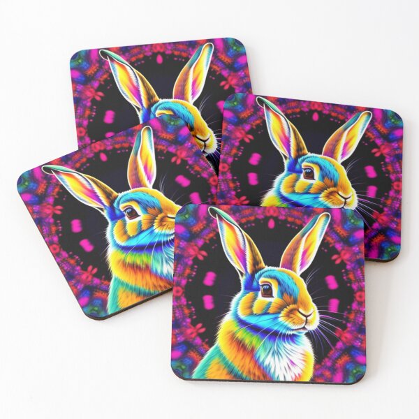Item preview, Trippy rabbits designed and sold by Flowerslaps.