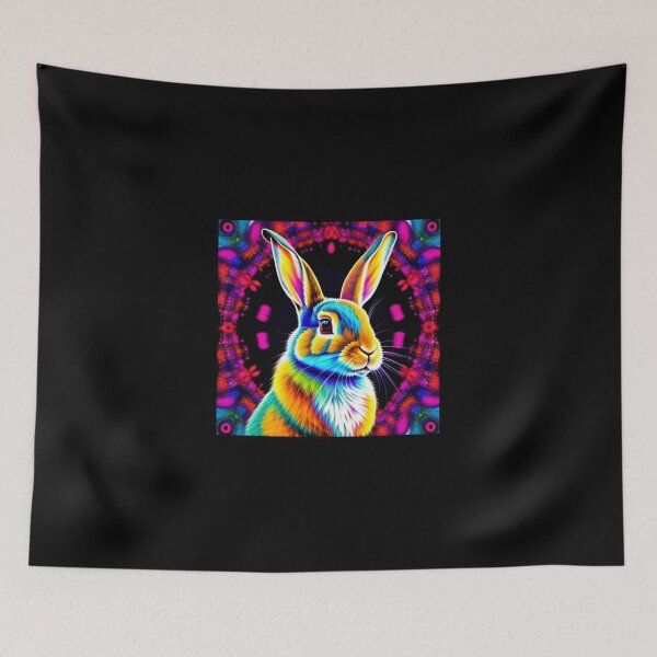 Item preview, Trippy rabbits designed and sold by Flowerslaps.