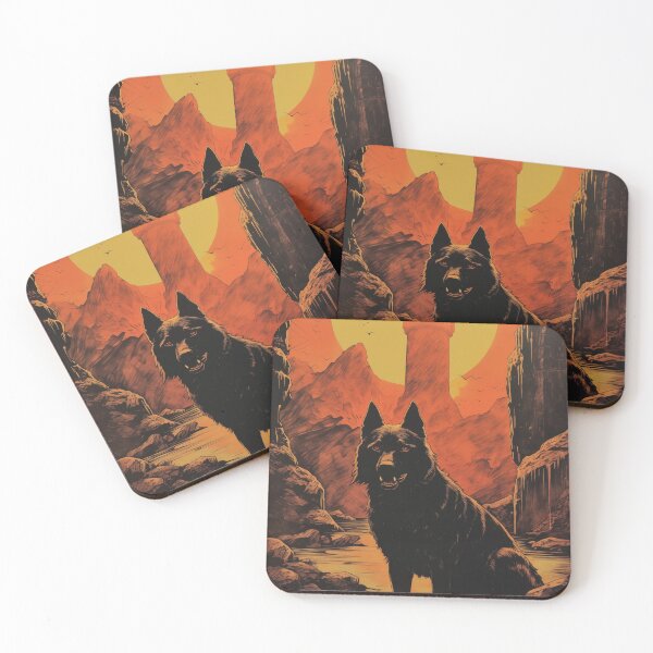 Item preview, BRUTUS - DARK FANTASY ART STYLE DOG  designed and sold by VistaThreadsCo.