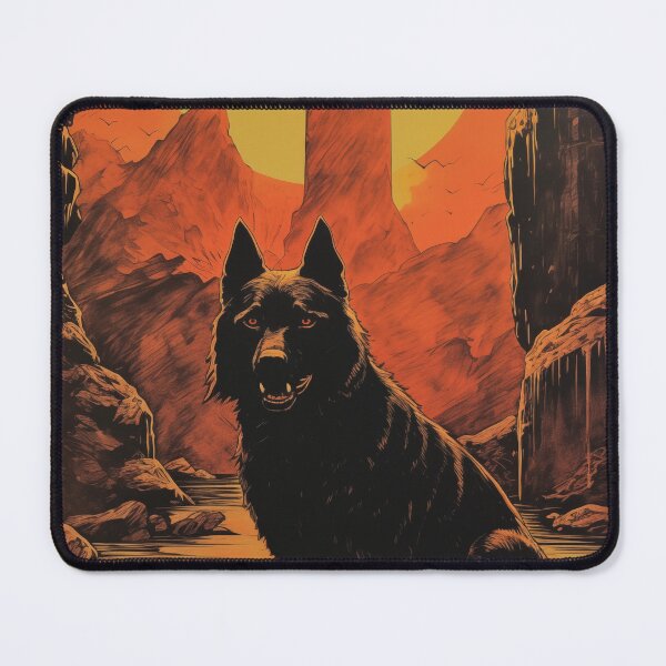 Item preview, BRUTUS - DARK FANTASY ART STYLE DOG designed and sold by VistaThreadsCo.