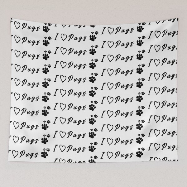 Item preview, I love Pugs designed and sold by PowesomePets.
