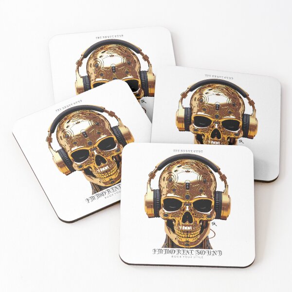 Item preview, Immortal Sound - The Skull Club, skull, skull, headphones designed and sold by HIGUMAX.