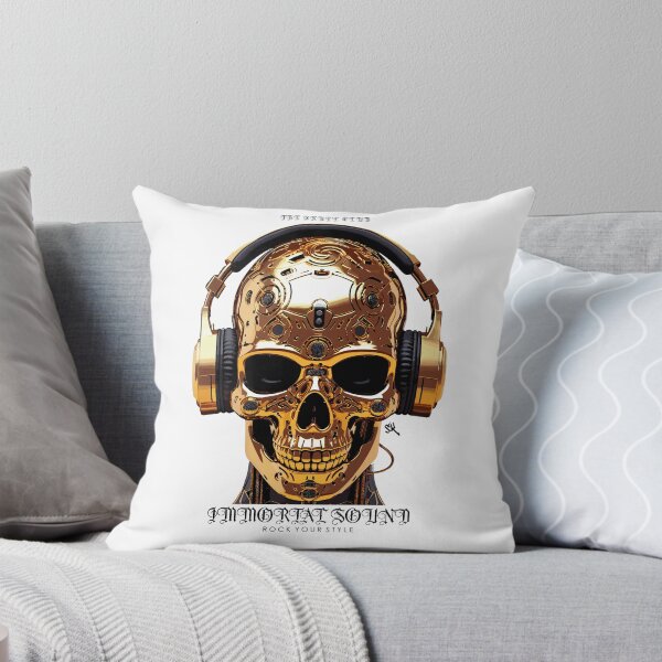Item preview, Immortal Sound - The Skull Club, skull, skull, headphones designed and sold by HIGUMAX.