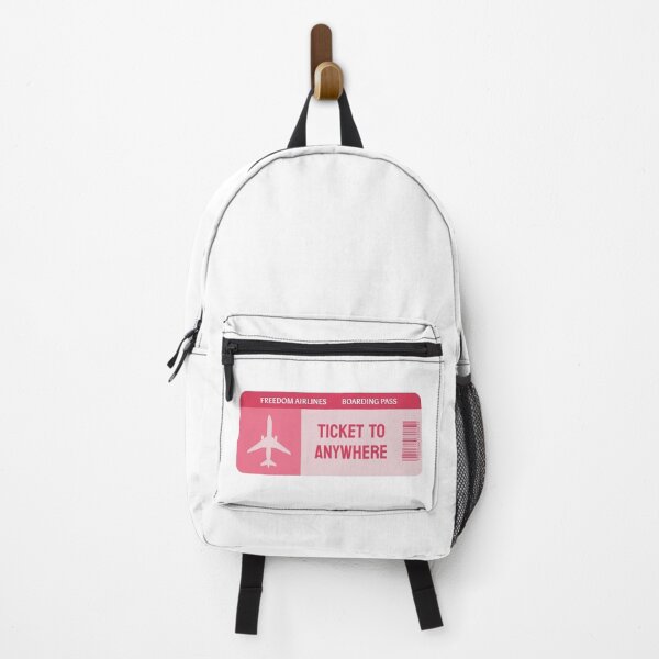 Item preview, Ticket to anywhere boarding pass freedom airlines pink designed and sold by wonderxwander.