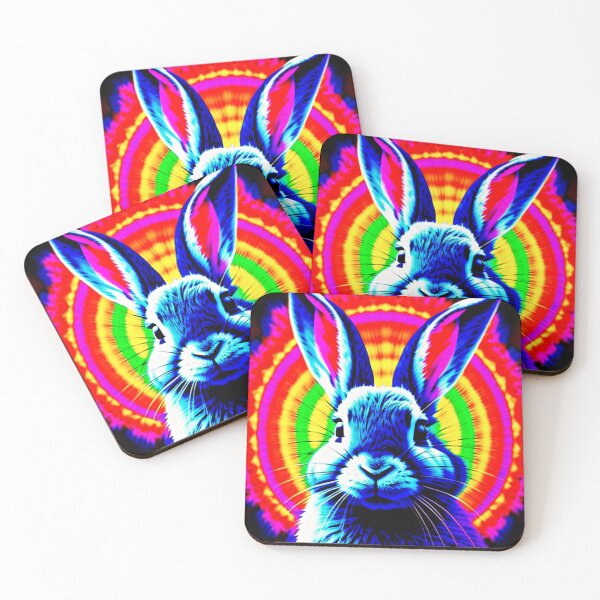 Item preview, Trippy rabbits designed and sold by Flowerslaps.