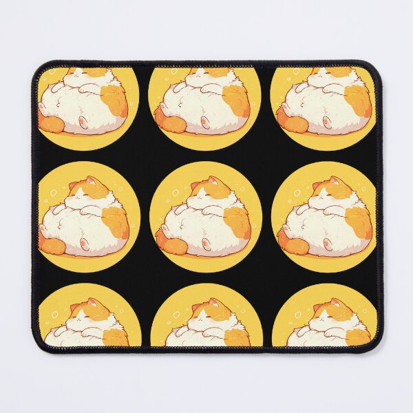 Item preview, lazy fat cat cartoon designed and sold by Rung304.
