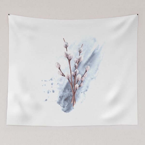Item preview, Watercolor bouquet of pussy willow tree. Hand drawn Easter sticker designed and sold by BartolArt.