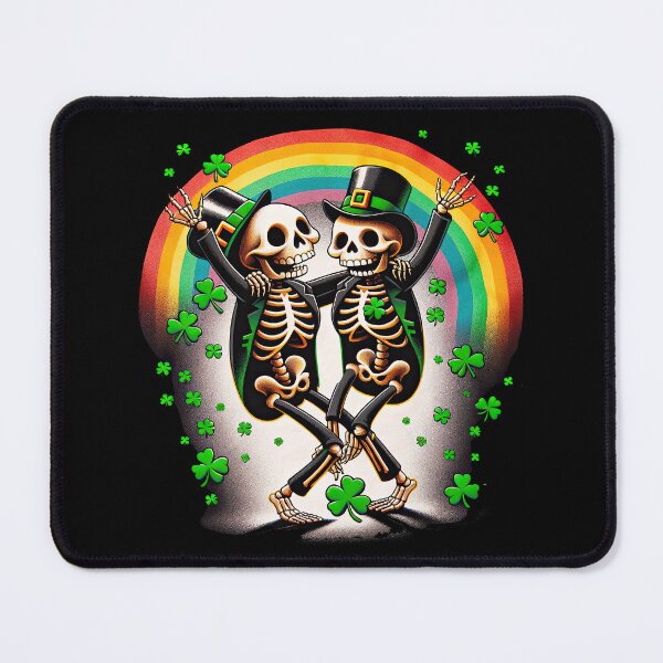 Item preview, Leprechaun St Patricks Day Skeleton dance rainbow Irish Gifts T-Shirt designed and sold by MAPDDesigns.