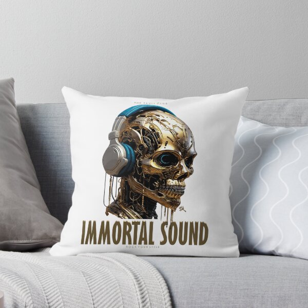 Item preview, Immortal Sound - The Skull Club, skull, skull, headphones designed and sold by HIGUMAX.