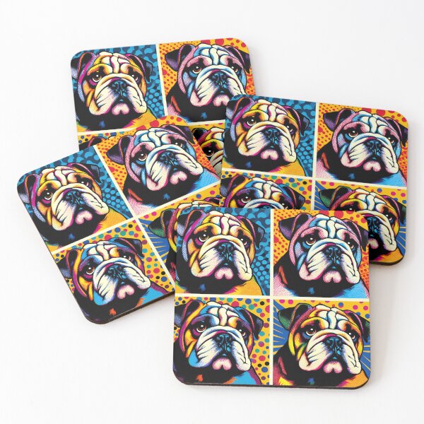 Item preview, Pop Art Bulldog Masterpiece designed and sold by PawspectCreate.