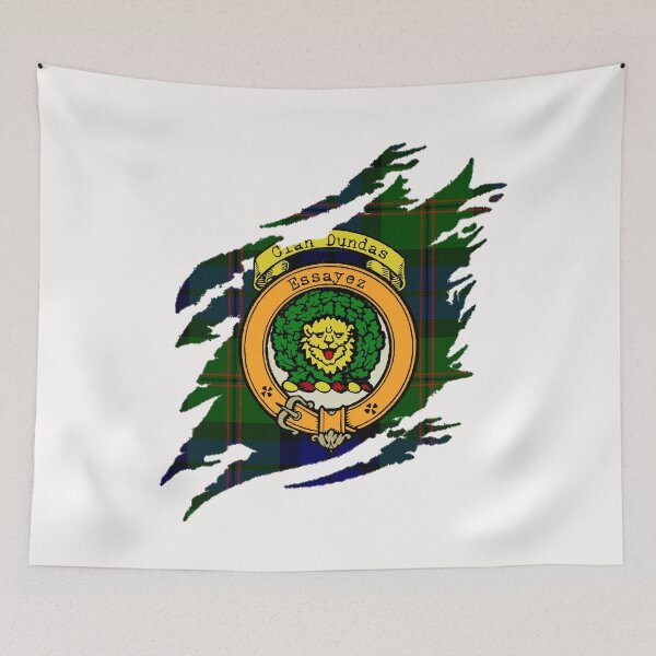 Item preview, Dundas Crest Scottish Surname Tartan designed and sold by BagTown Clans.