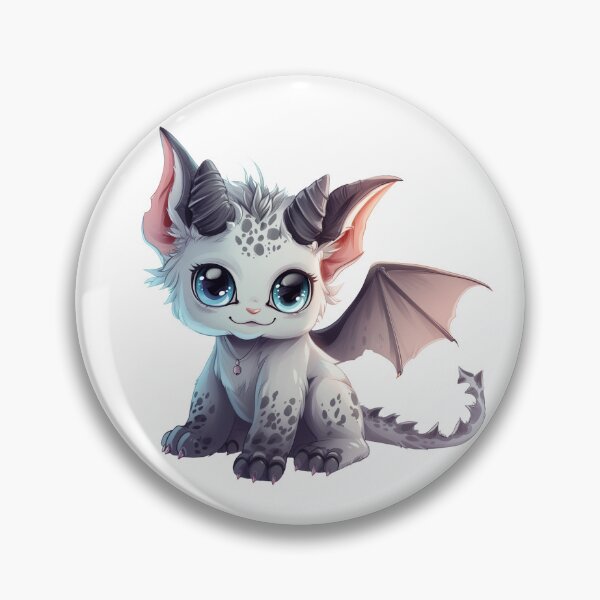 Item preview, Cute Dagocat (Gray Dragon Kitten) designed and sold by FantasyDreamArt.