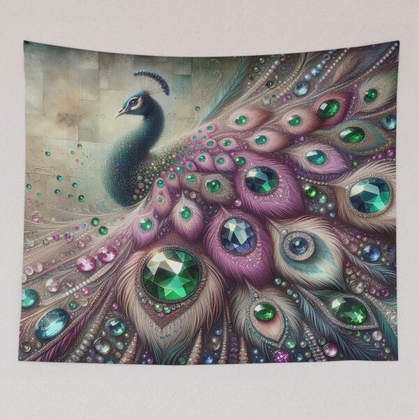 Item preview, Stunning Peacock and Gems designed and sold by purplesensation.