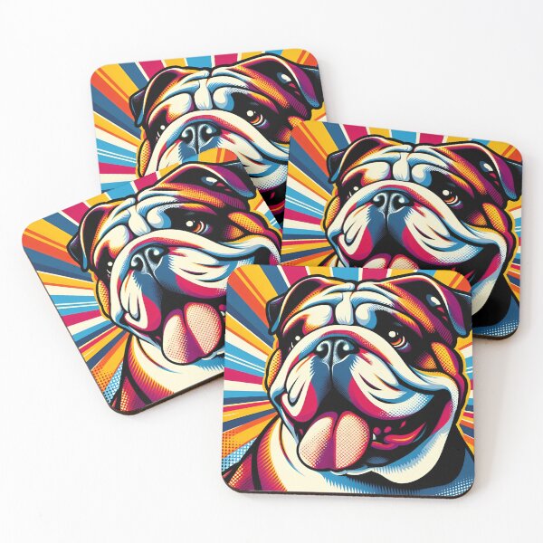 Item preview, Bulldog Affection in Pop ArtBulldog Affection in Pop Art designed and sold by PawspectCreate.