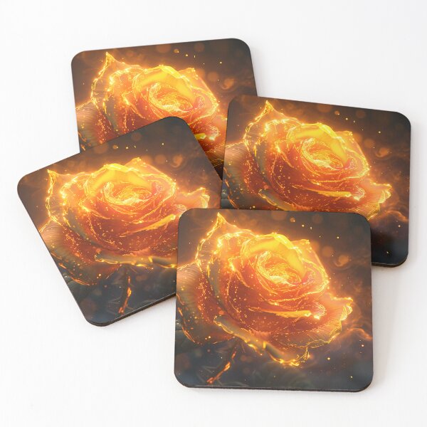 Item preview, “Inferno Petals: Embracing the Thorned Radiance” designed and sold by Art-Vortex-fr.