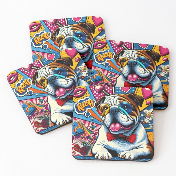 Item preview, English Bulldog Pop Art Passion designed and sold by PawspectCreate.