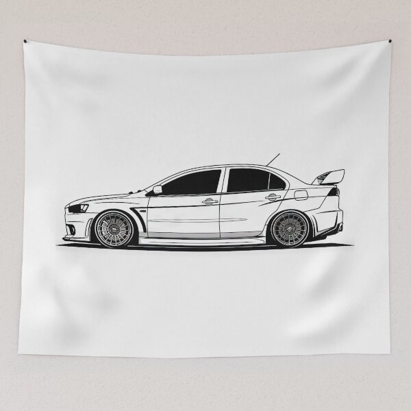 Item preview, Mitsubishi Lancer Evolution X GSR design silhouette designed and sold by Jerhus.