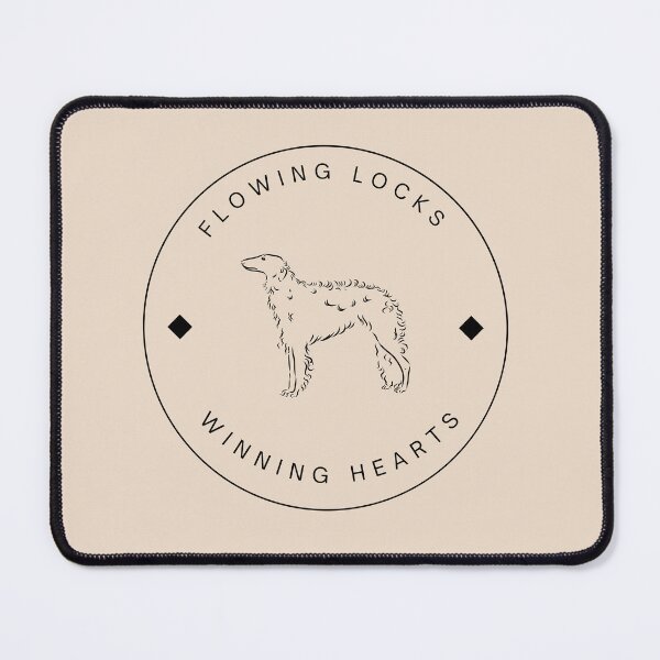Aperçu de l'œuvre Flowing Locks, Winning Hearts - Borzoi Russian Hound Style créée et vendue par Sleek Sketch Studio.