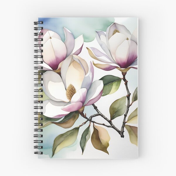 Item preview, Watercolor magnolias in bud designed and sold by IAmagineFR.