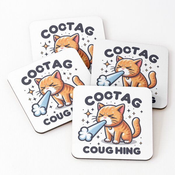 Item preview, Cat Coughing, Cat Lover designed and sold by CosmoLush.