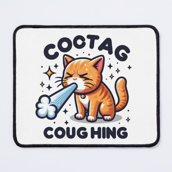 Item preview, Cat Coughing, Cat Lover designed and sold by CosmoLush.