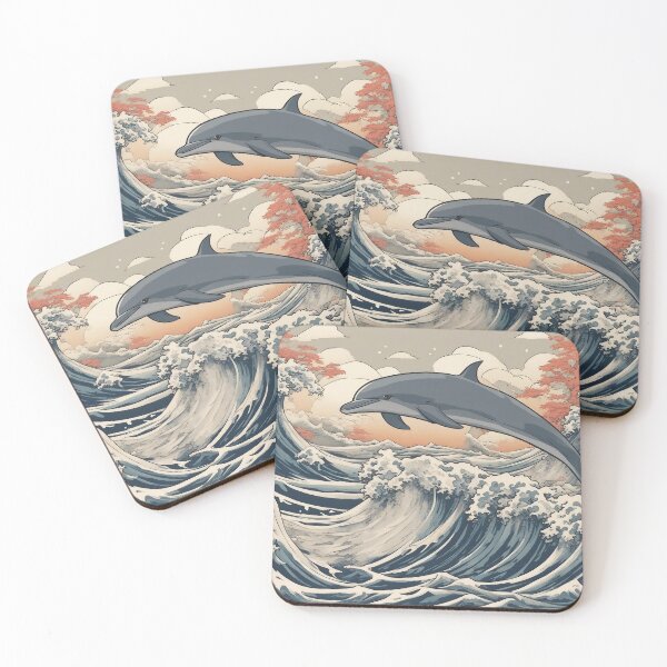 Item preview, Majestic Dolphin Leap at Sunset designed and sold by kneilingprints.