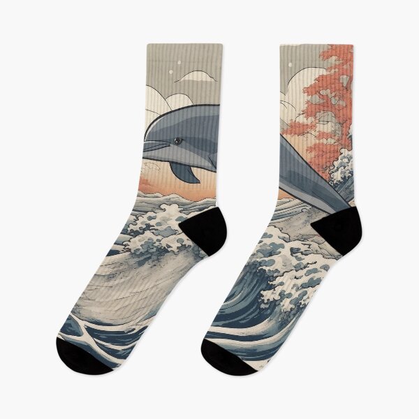 Item preview, Majestic Dolphin Leap at Sunset designed and sold by kneilingprints.