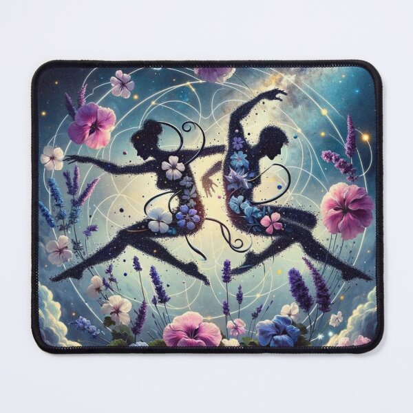 Item preview, Gemini: Playful Blossoms in Duality designed and sold by ZodiBlend.