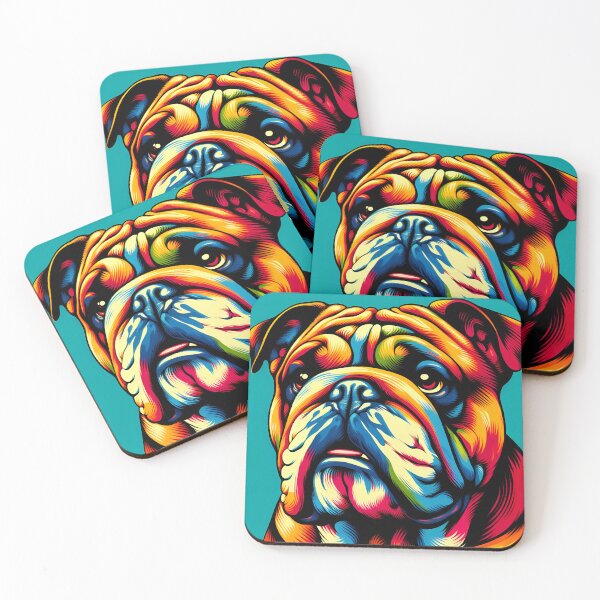 Item preview, Artistic Bulldogs: A Fusion of Style designed and sold by PawspectCreate.
