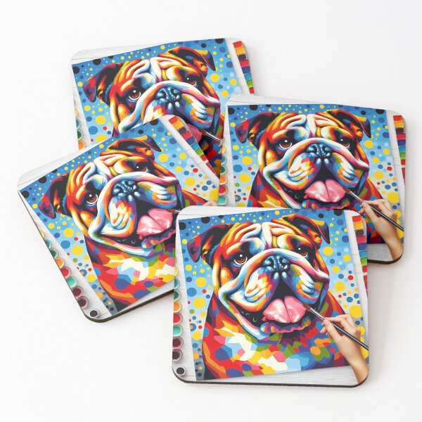 Item preview, Pop Art Passion for Bulldogs designed and sold by PawspectCreate.