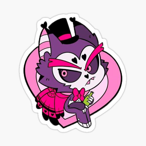 Chibi Hazbin Hotel Husk Sticker For Sale By Tinabuterflys Redbubble