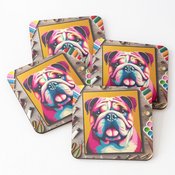Item preview, Bulldog Affection in Portrait designed and sold by PawspectCreate.