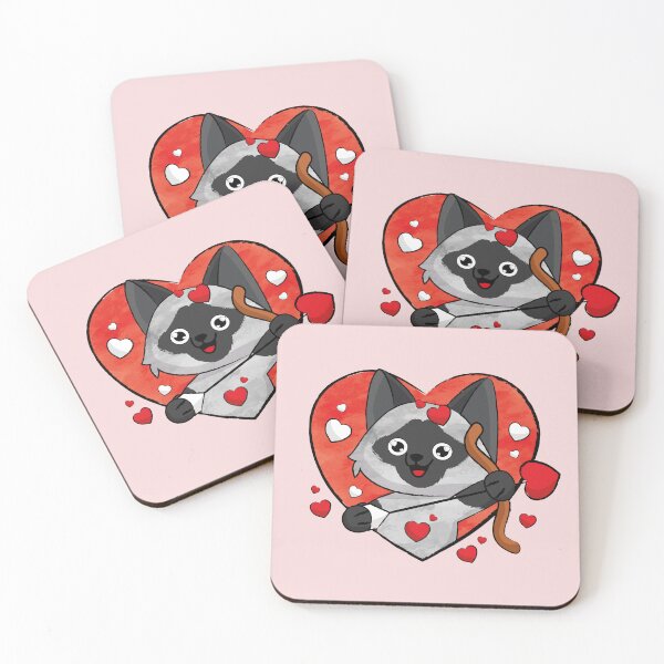 Item preview, Valentines Day Love, Cute Siamese Cat With Hearts designed and sold by siamesestore.