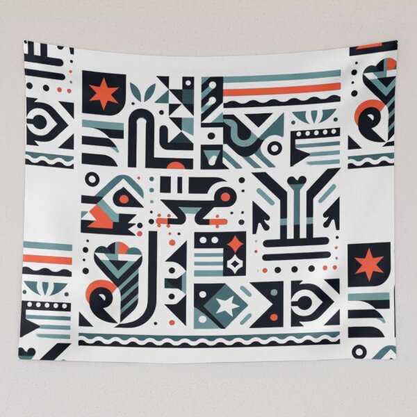 Item preview, “Abstract Island Rhythms: A Cultural Tapestry” designed and sold by Iampr.