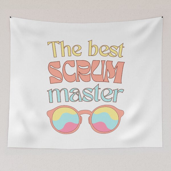 Item preview, The best scrum master! Hippie vibes designed and sold by Drawmecute.