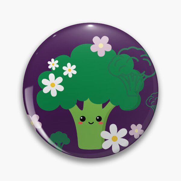 Item preview, Cute Brocoli with Flowers designed and sold by AnulaArt.