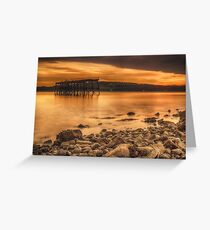 Carlingnose Pier, North Queensferry Greeting Card
